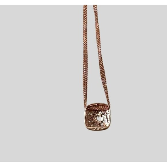 Giani Bernini 18K Rose Gold Over Sterling Silver Cubic Zirconia Pendant Necklace - Picture 9 of 13